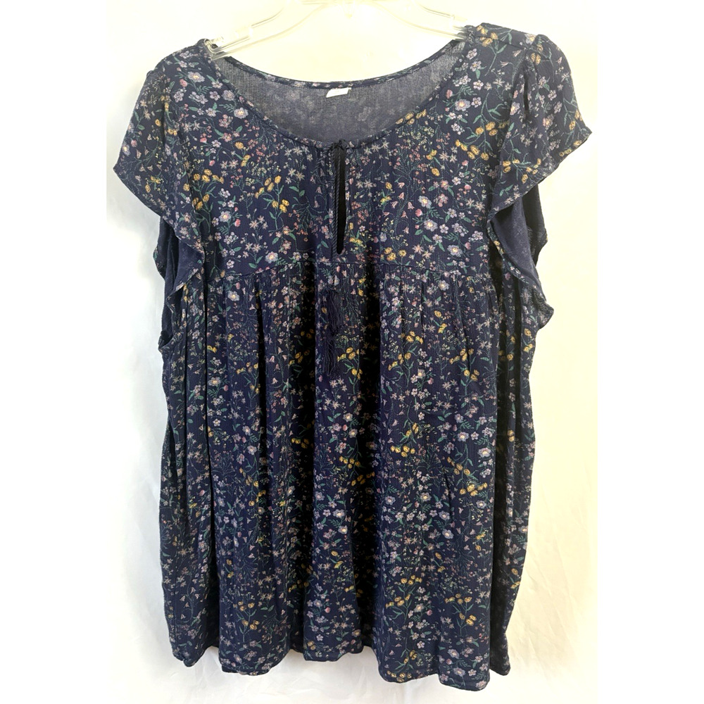 lot of 4 Old Navy Women's Size XL Tops Floral Bohemian - Picture 11 of 13
